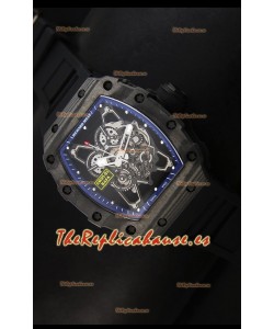 Richard Mille RM35-01 Edición Rafael Nadal, Reloj Réplica Suizo Indicadores en Azul
