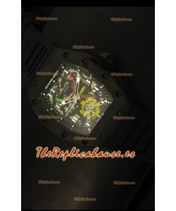 Richard Mille RM036 Jean Todt Forged Carbon Bezel Titanium Watch - Edición Todo en Negro