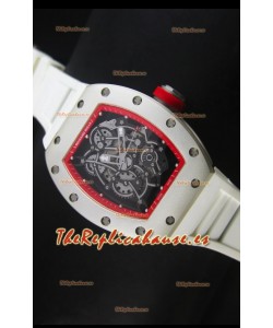 Richard Mille RM055 Bubba Watson Reloj Réplica Suizo en Blanco