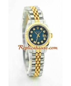 Rolex Réplica Datejust - Dos Tonos - Dama -