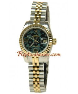 Rolex Réplica estampado floreado Datejust Reloj para Dama