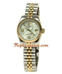 Rolex Réplica estampado floreado Datejust Reloj para Dama
