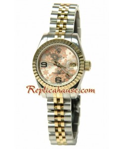 Rolex Réplica estampado floreado Datejust Reloj para Dama