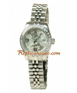 Rolex Réplica estampado floreado Datejust Reloj para Dama