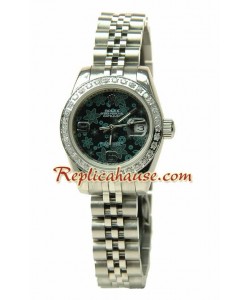 Rolex Réplica estampado floreado Datejust Reloj para Dama