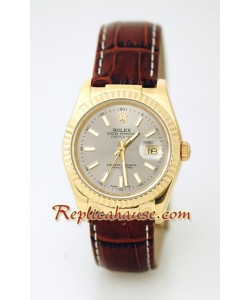 Rolex Réplica Datejust - Leather