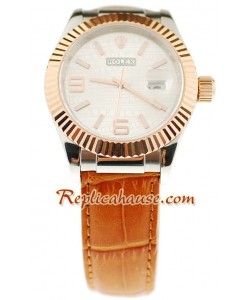 Rolex Datejust Leather Reloj Réplica - 40MM