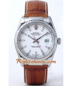 Rolex Réplica Datejust - Leather