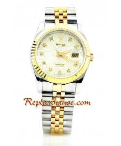 Rolex Réplica Datejust Dos Tonos Reloj para hombre