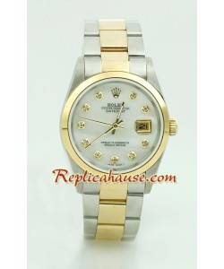 Rolex Réplica Datejust Reloj - Dos Tonos