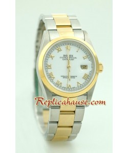 Rolex Réplica Datejust Reloj - Dos Tonos