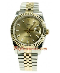 Rolex Datejust Dos Tonos Reloj Réplica