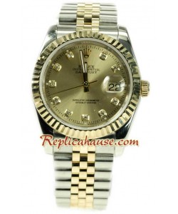 Rolex Datejust Dos Tonos Reloj Réplica