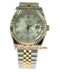 Rolex Datejust Dos Tonos Reloj Réplica