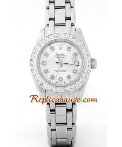 Rolex Réplica Datejust - Silver- Dama -