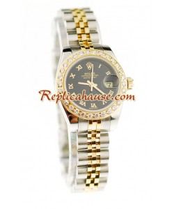 Rolex Datejust Dos Tonos Dama Reloj Réplica