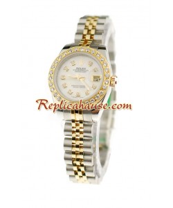 Rolex Datejust Dos Tonos Dama Reloj Réplica