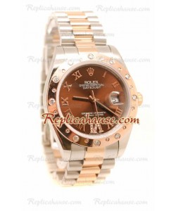 Rolex Réplica Datejust Dos Tonos Reloj