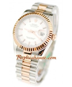 Rolex Réplica Datejust Dos Tonos Reloj