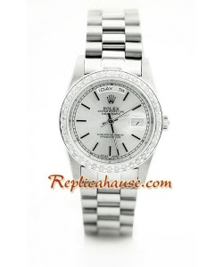 Rolex Réplica Day Date Silver