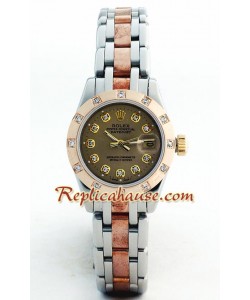 Rolex Réplica Datejust - Two-tone- Dama -(Rose Gold)