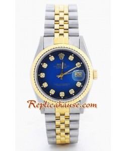 Rolex Réplica Datejust Reloj - Dos Tonos
