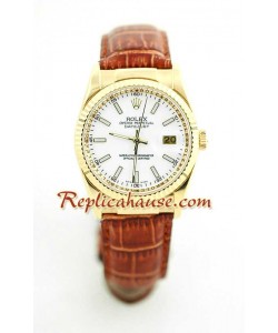 Rolex Réplica Datejust - Leather