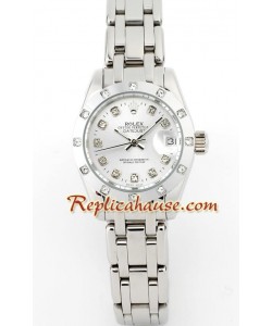 Rolex Réplica Datejust - Silver- Dama -