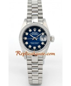 Rolex Réplica Datejust - Silver - Dama -