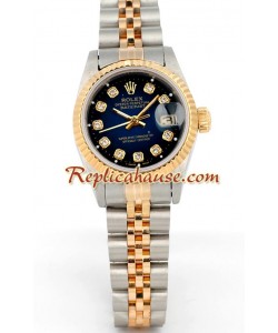 Rolex Réplica Datejust - Dos Tonos - Dama -