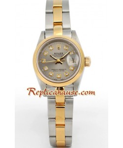 Rolex Réplica Datejust - Two-tone- Dama -