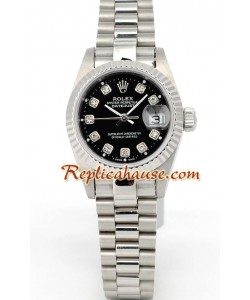 Rolex Réplica Datejust - Silver - Dama -