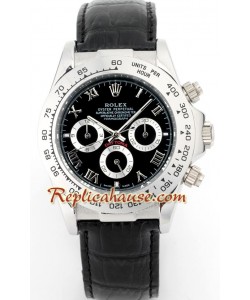 Rolex Réplica Daytona Reloj con correa de cuero