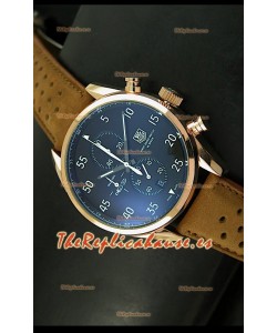 Tag Heuer Carrera 1887 SpaceEX Edition, Reloj de Cuarzo Japonés color Oro Rosado