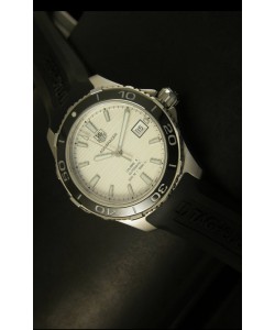 Tag Heuer Aquaracer Calibre 5 Reloj Suizo Dial Blanco - Réplica Escala 1:1