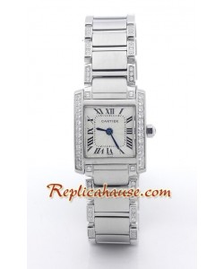 Cartier Tank Francaise Suizo - - Dama - tamaño