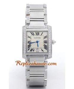 Cartier Tank Francaise Suizo - Tamaño Caballeros