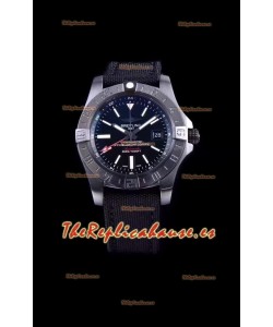 Breitling Avenger II BlackSteel GMT Reloj Réplica Suizo a espejo 1:1 Último