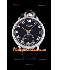 Chopard Louis-Ulysse The Tribute Reloj Suizo Dial Negro de Acero Inoxidable