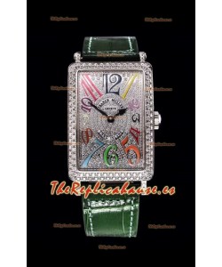 Franck Muller Largo Island Color Dreams Ladies Reloj Suizo en Correa Verde