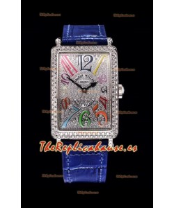 Franck Muller Largo Island Color Dreams Ladies Reloj Suizo en Correa Azul