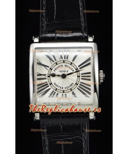 Franck Muller Master Square Ladies Reloj Réplica a Espejo 1:1 Correa Negra