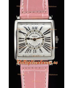 Franck Muller Master Square Ladies Reloj Réplica a Espejo 1:1 Correa Rosada