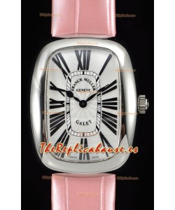 Franck Muller Galet Ladies Reloj Cuarzo Suizo con Correa Rosada