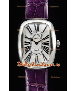 Franck Muller Galet Ladies Swiss Reloj Cuarzo Suizo con Correa Morada