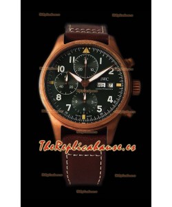 IWC Pilot's Chronograph Spitfire Caja de Bronce - Réplica a Espejo 1:1