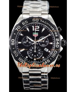Tag Heuer Formula 1 Chronograph Reloj Réplica de Cuarzo Suizo Dial Negro