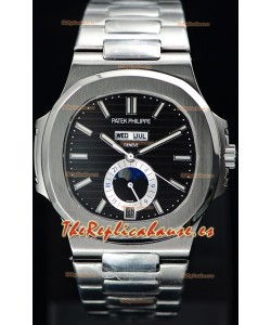 Patek Philippe Nautilus 5726A Reloj Suizo a Espejo 1:1 Dial Negro