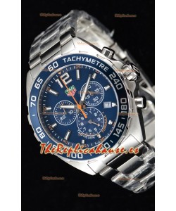 Tag Heuer Formula 1 Chronograph Reloj Réplica de Cuarzo Suizo Dial Azul