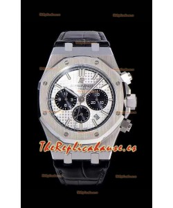 Audemars Piguet Royal Oak Chronograph Dial Blanco Reloj Réplica Espejo 1:1 de Acero 904L